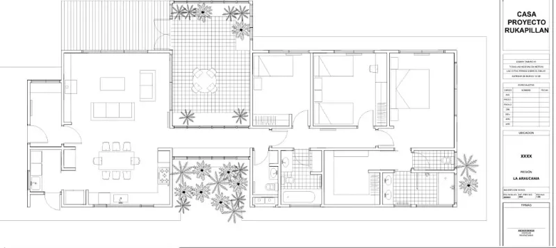 Planta de arquitectura del proyecto