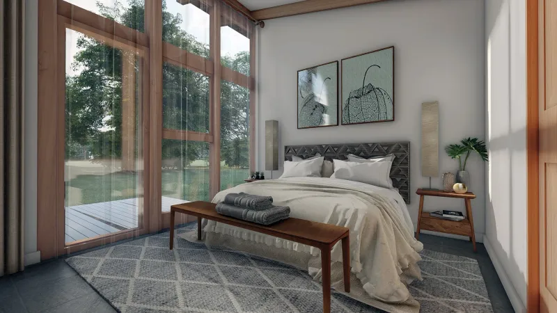 Casa Bosques de Huincacara, Villarrica — renders, fotografía 11